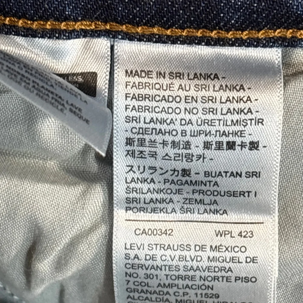 Levi's Blue Wedgie Straight Leg Jeans Women’s Size 24 Button Fly High Rise NWT